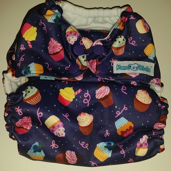 Mama Koala Cloth Diaper w/Two Liners - Picture 2 of 2